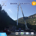 Long Lifetime Telecom Pole Steel Tower with Lighting Function